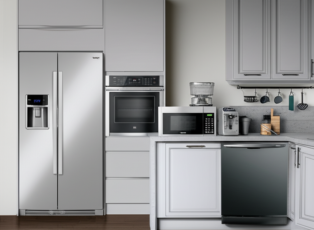 Generate a high-quality, relevant image prompt for an article about: Dewitt Appliances: Your Essenti