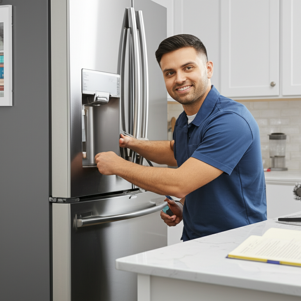 Generate a high-quality, relevant image prompt for an article about: Best Buy Repair Appliances: Gen