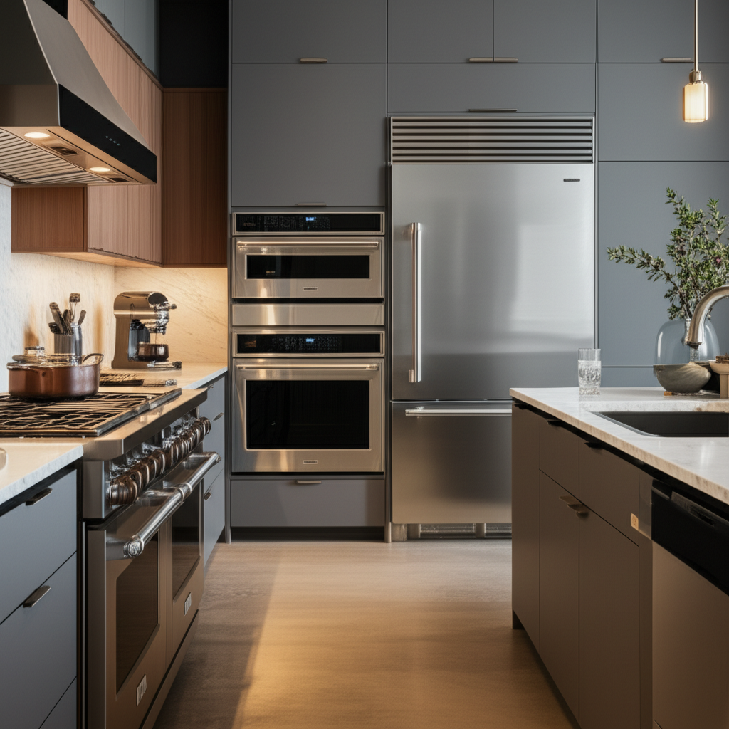 Generate a high-quality, relevant image prompt for an article about: High End Home Appliances: Essen