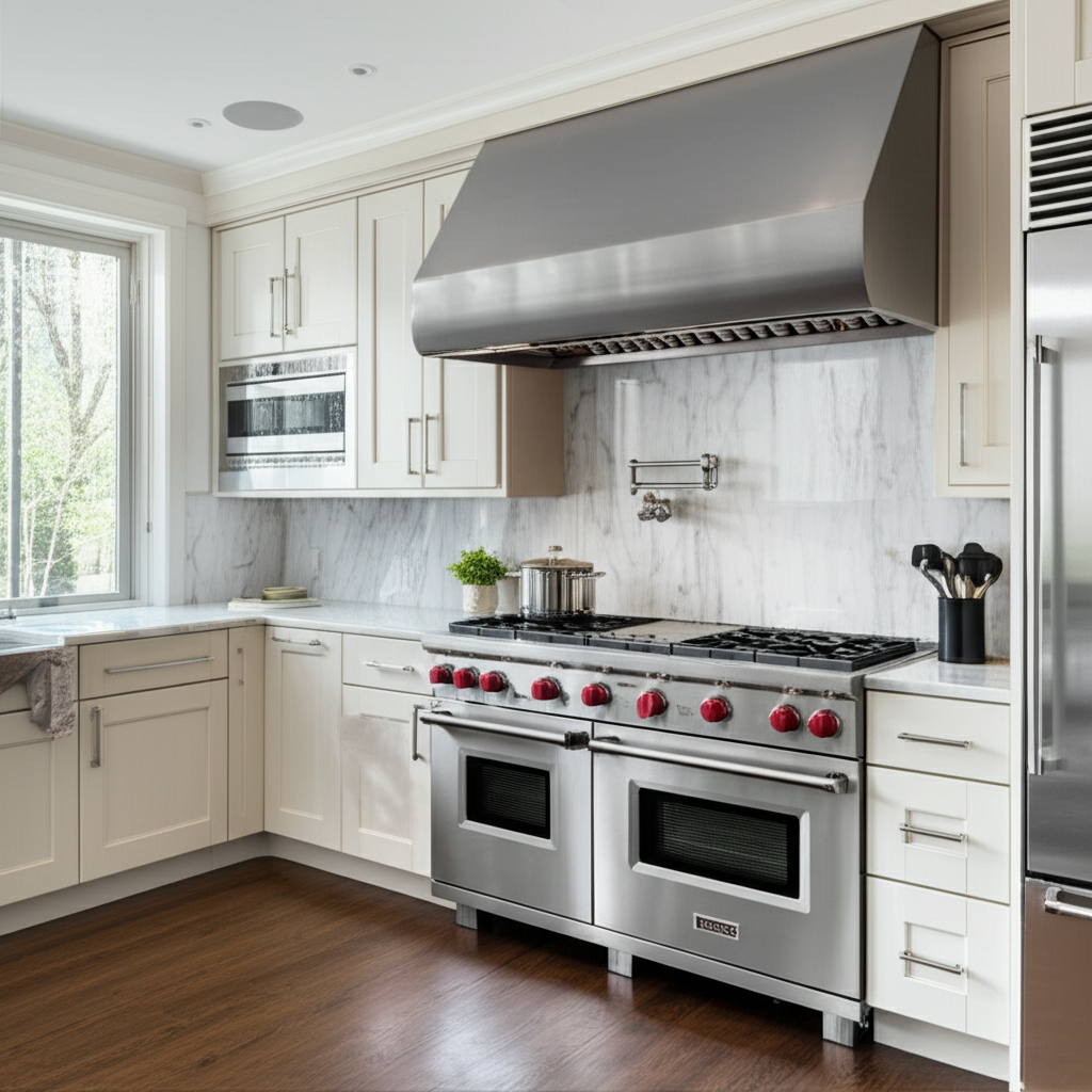 Generate a high-quality, relevant image prompt for an article about: Viking Appliances: Your Genius