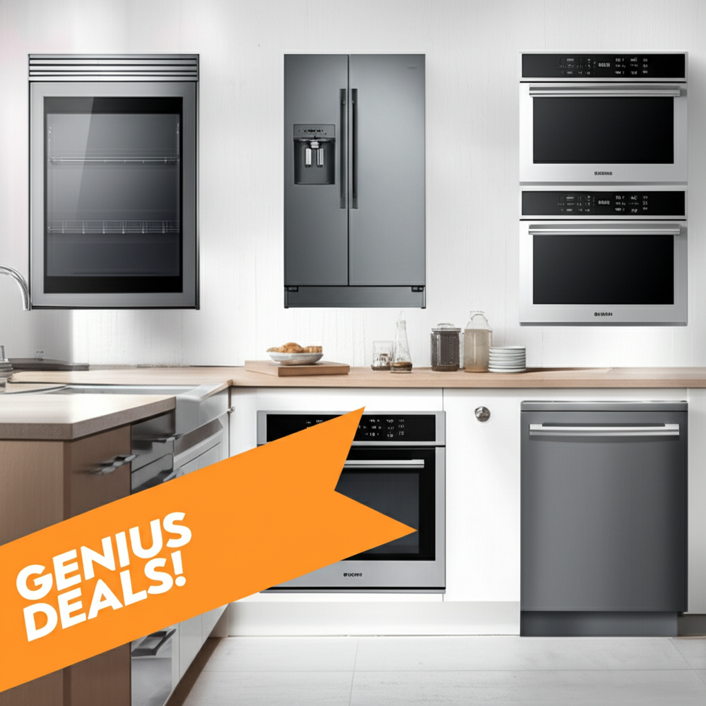 Generate a high-quality, relevant image prompt for an article about: Bosch Appliance Packages: Geniu
