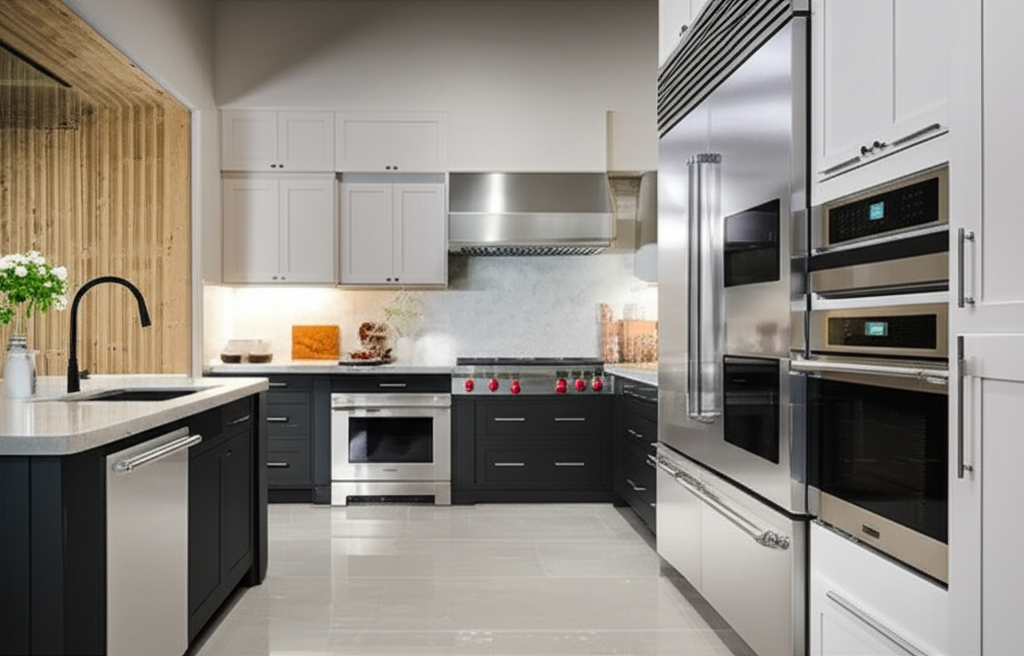 Generate a high-quality, relevant image prompt for an article about: Stunning Dacor Kitchen Applianc
