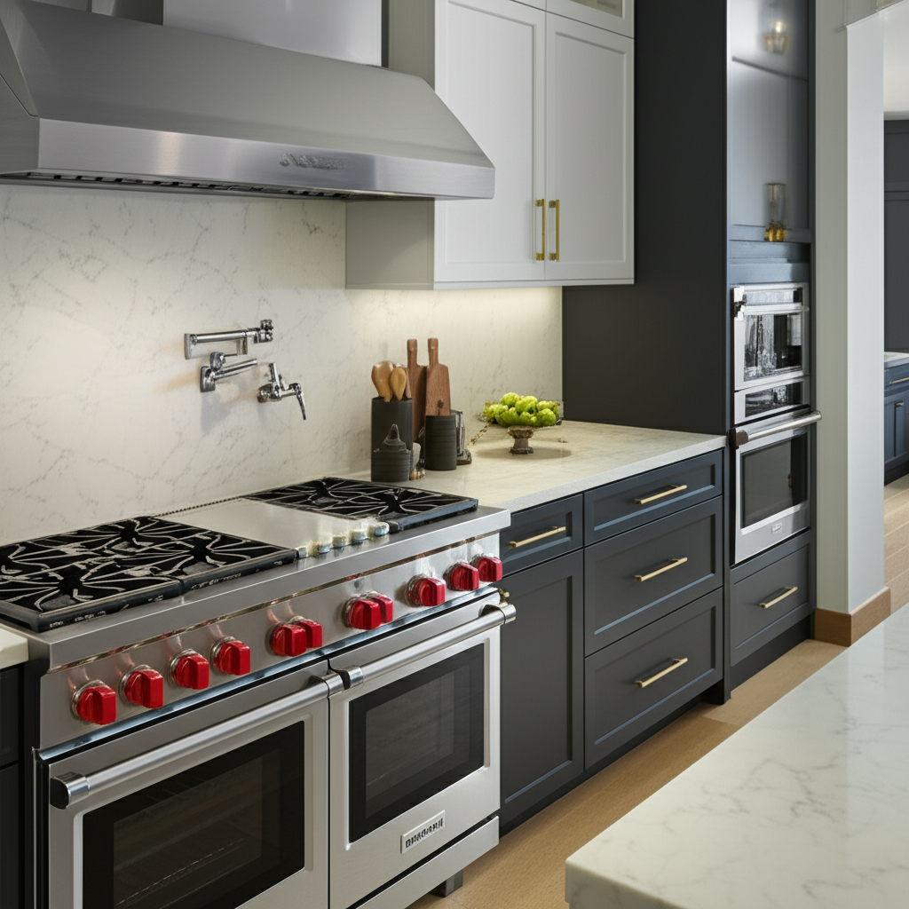 Generate a high-quality, relevant image prompt for an article about: Jenn-Air Appliances: Your Geniu