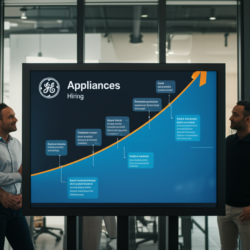 Generate a high-quality, relevant image prompt for an article about: GE Appliances Hiring: Proven Op