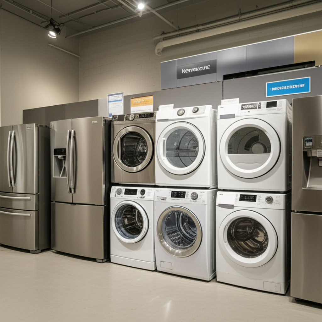 Generate a high-quality, relevant image prompt for an article about: Who Made Kenmore Appliances: Pr