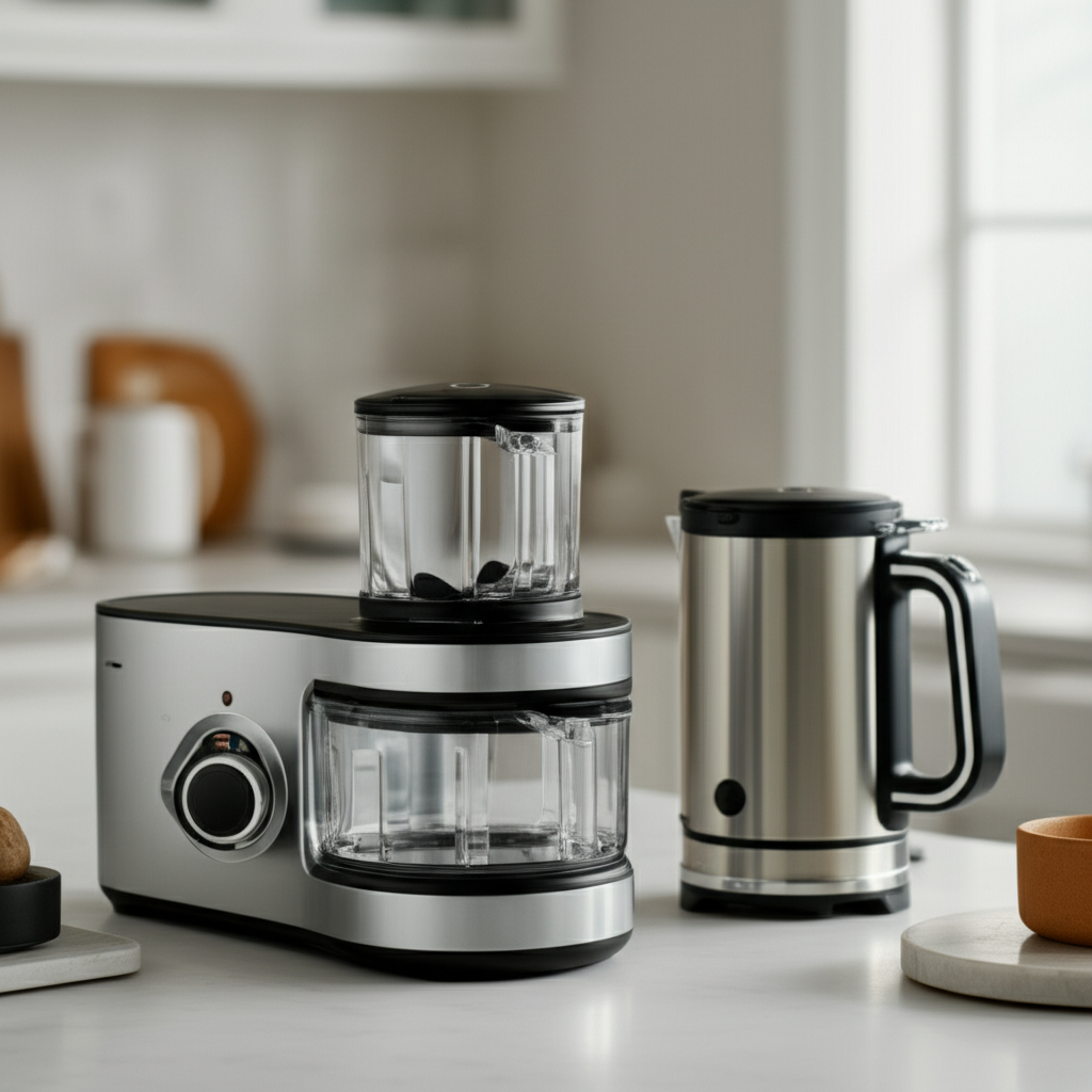 Generate a high-quality, relevant image prompt for an article about: Beautiful Brand Appliances: Ess