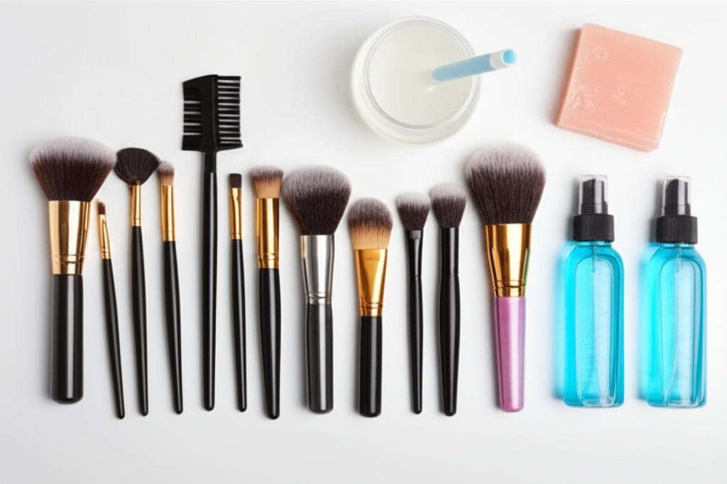 Generate a high-quality, relevant image prompt for an article about: Best Cleaning Solution for Make