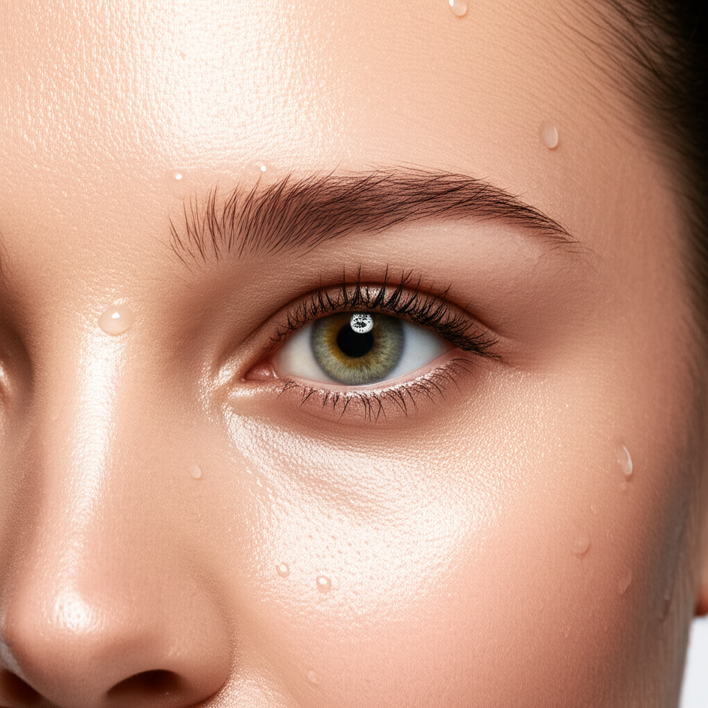 Generate a high-quality, relevant image prompt for an article about: Aminu Eye Serum: Effortless Rad