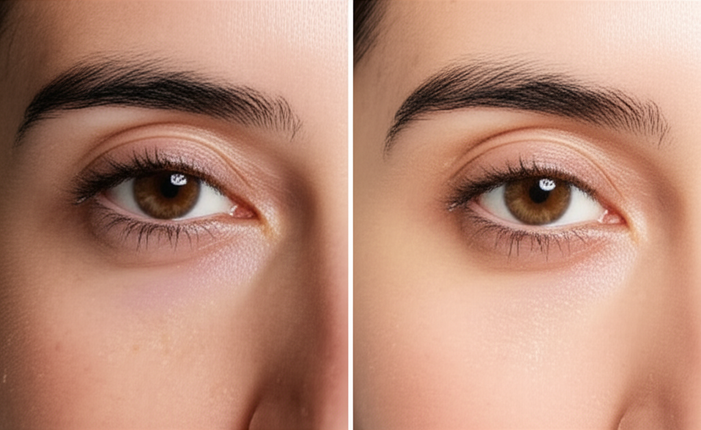 Generate a high-quality, relevant image prompt for an article about: The Ordinary Multi Peptide Eye