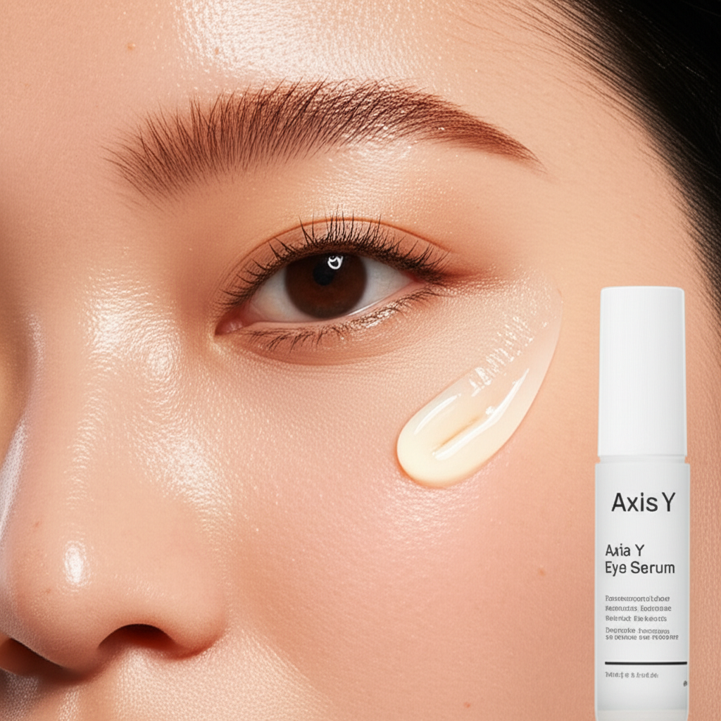 Generate a high-quality, relevant image prompt for an article about: Eye Serum Axis Y: Transformativ