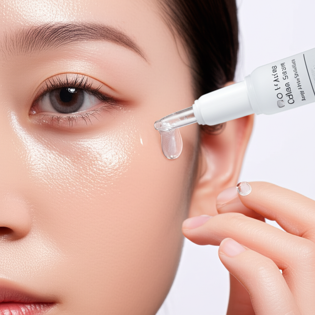 Generate a high-quality, relevant image prompt for an article about: Axis Y Collagen Eye Serum: Esse
